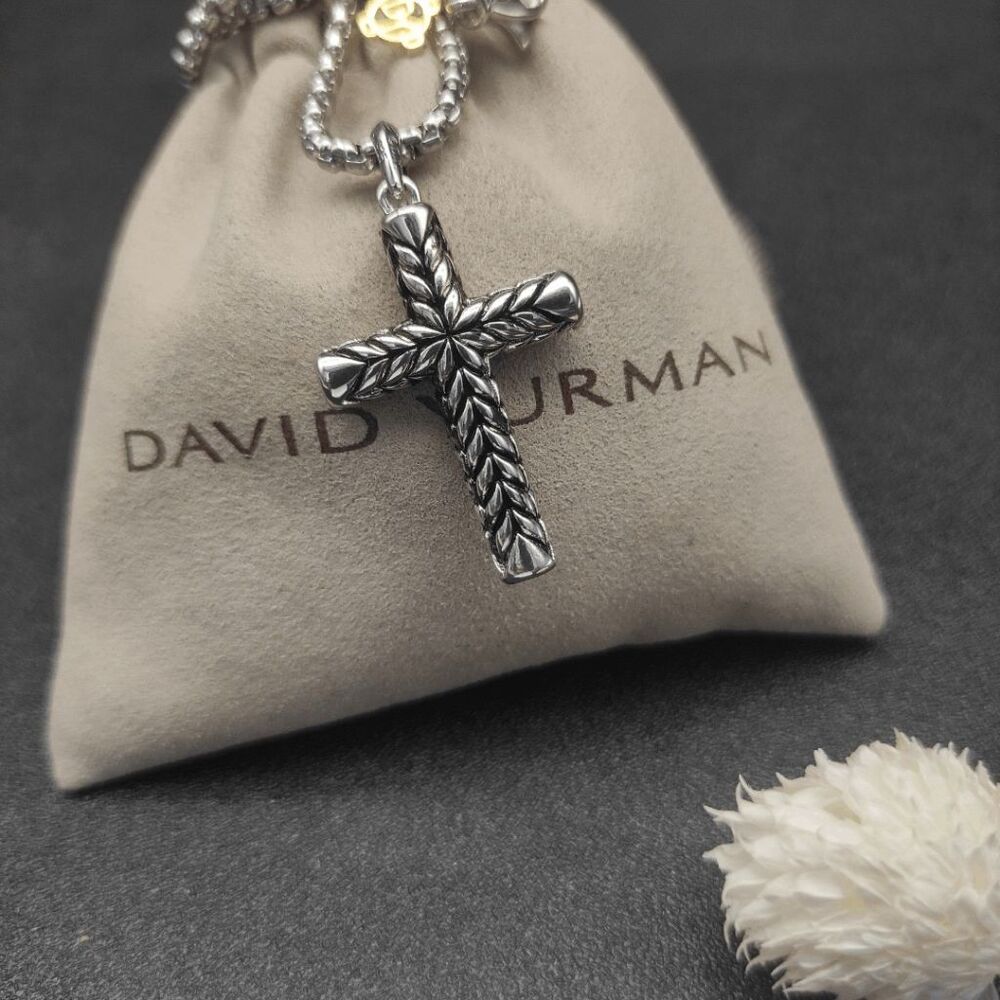 Chevron Cross Necklace-